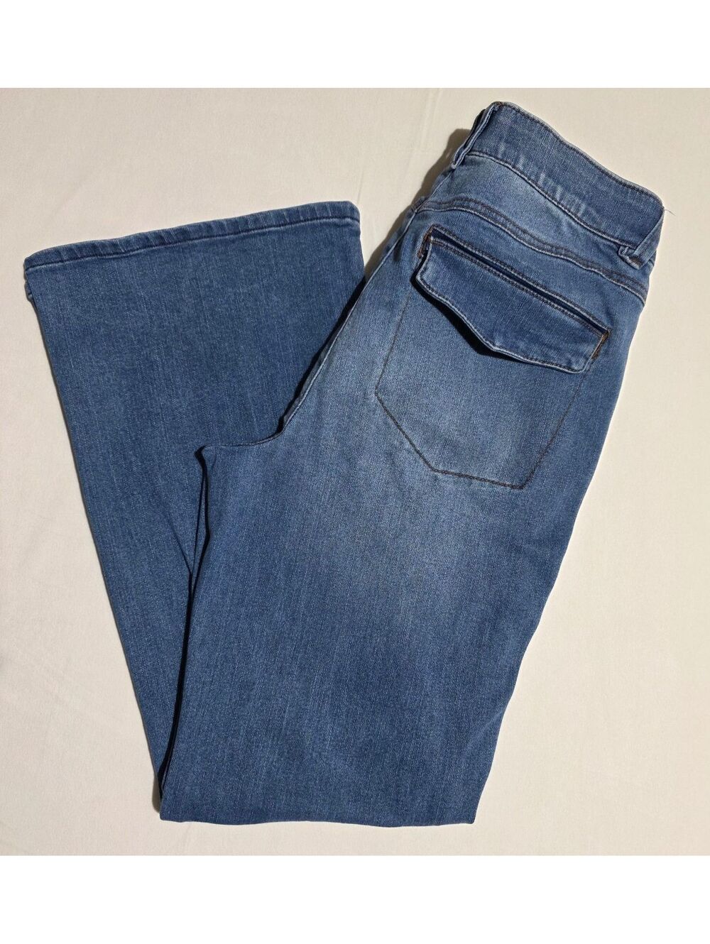 Democracy Absolution Women's Blue Flared Jeans Size 8P